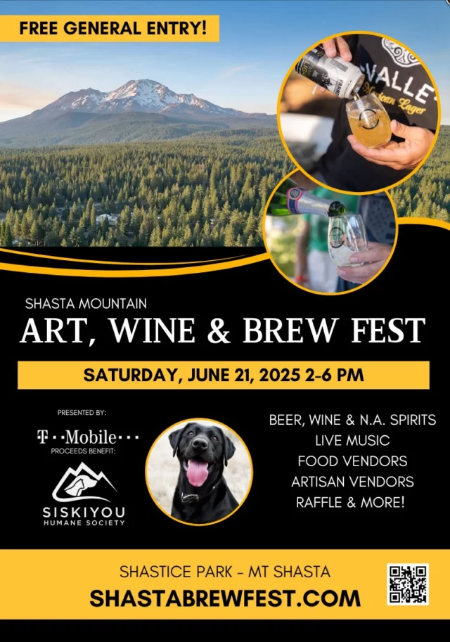 Rescue Dog Wines is excited to team up with the Siskiyou Humane Society!