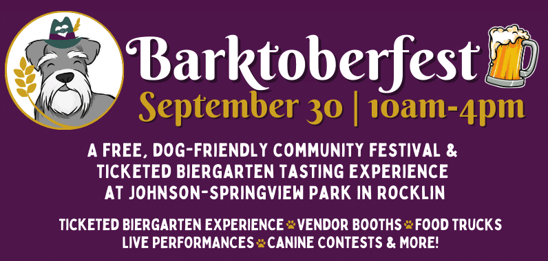Rescue Dog Wines is proud to support Barktoberfest,a free, dog-friendly community festival & biergarten tasting experience benefiting Placer SPCA
